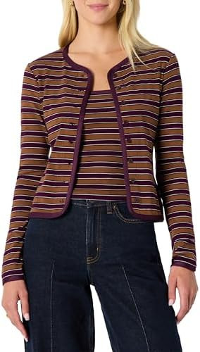 Amazon Essentials (Demi's Pick) Women's Slim-Fit Ribbed Cardigan & Cami Set with Removable Straps | Amazon (US)