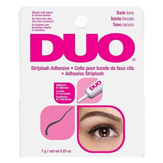 DUO Strip Eyelash Adhesive for Strip Lashes, Dark Tone, 0.25 oz, 1-Pack | Amazon (US)