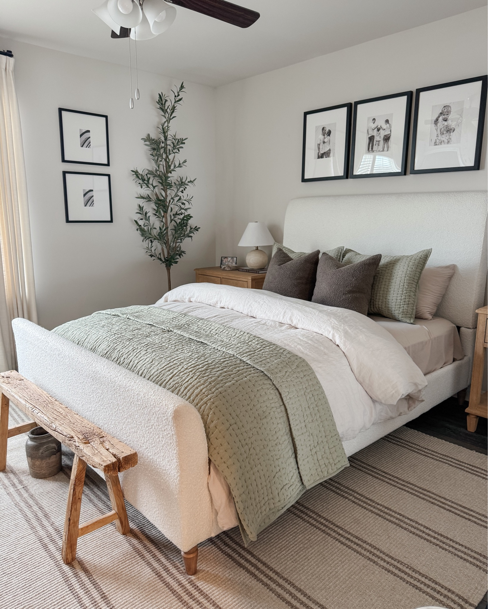 Bedroom Views ✨ And yes, those frames to the left are still empty 😂😅 anyone else take forever to add photos to frames or take tags off stuff? 🙈 

Follow + Comment COZY to shop this space 🤍✨

#bedroomstyle #layeredbedding #organichome

#LTKHome #LTKSaleAlert