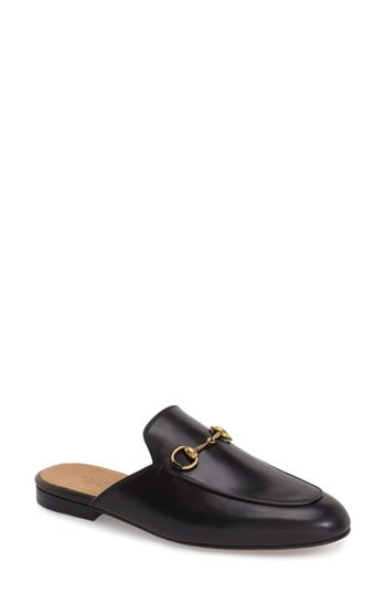 Women's Gucci Princetown Loafer Mule, Size 4US / 34EU - Black | Nordstrom