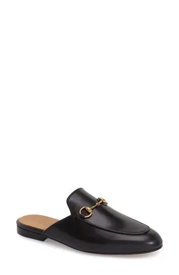 Women's Gucci Princetown Loafer Mule, Size 4US / 34EU - Black | Nordstrom