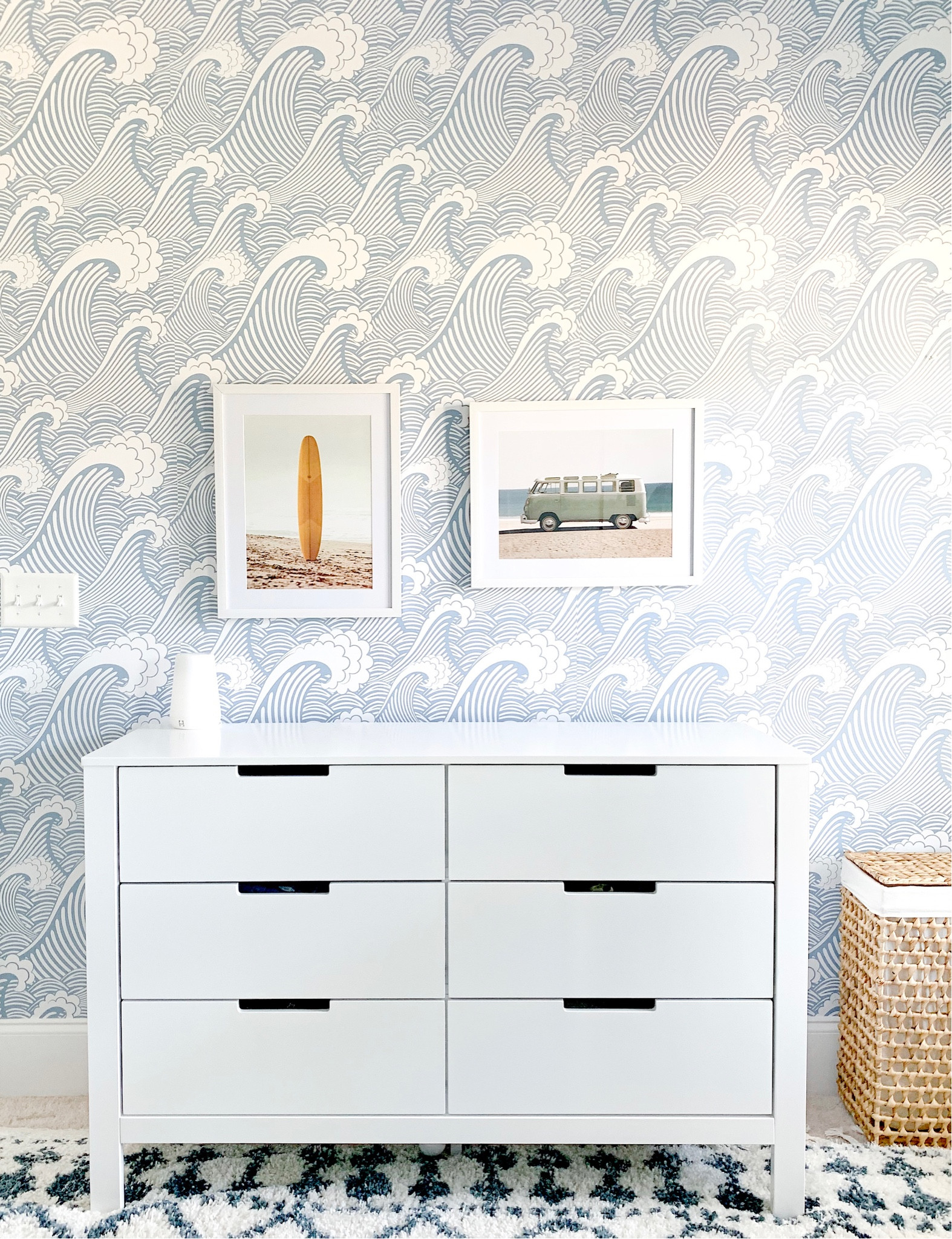 Surf Inspired Coastal
Boy Room #boynursery
#surfnursery
#nurseryinspo
#boyroom #wallpaper

#LTKbaby #LTKkids #LTKhome