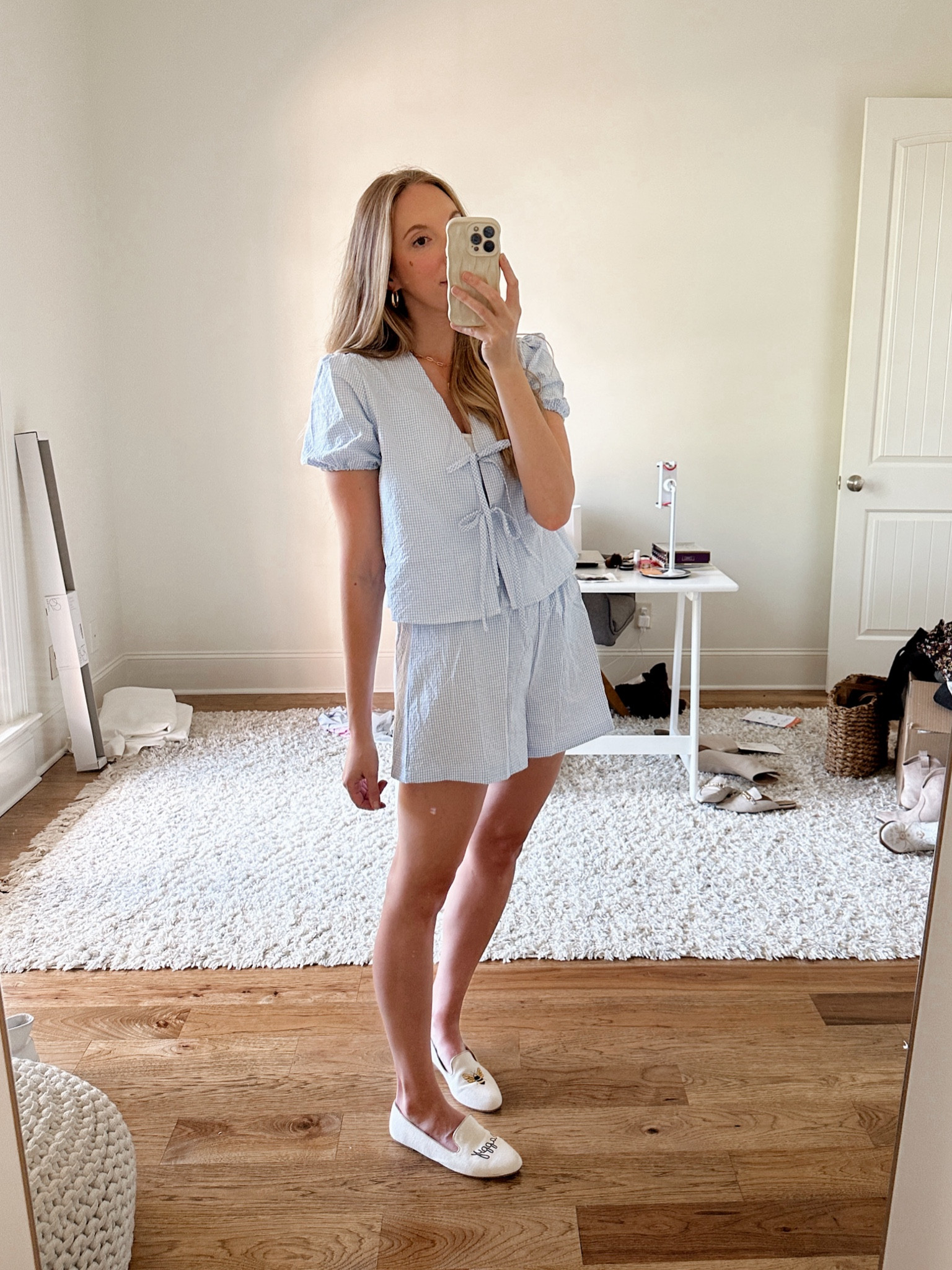 Tie front peplum top and shorts set by BarbiGia. Summer shorts set amazon find. Gingham outfit idea 



#LTKStyleTip #LTKSeasonal #LTKFindsUnder50