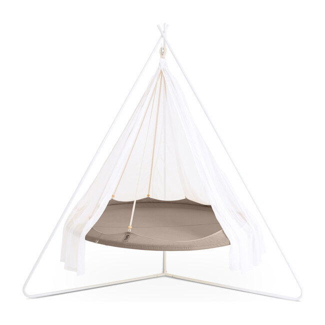 Classic TiiPii Bed + White Classic Stand Set, Taupe (Brown, Size Large) Maisonette | Maisonette