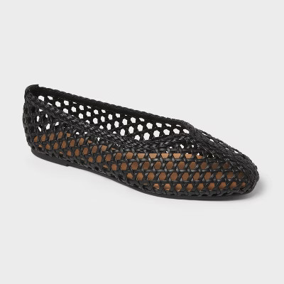 Women’s Gia Flats with Memory Foam Insole - Universal Thread™ Black 9.5 | Target