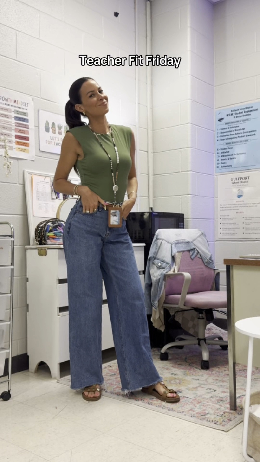 Teacher fit Friday 🫡 bodysuit is sold out but found similar styles 

#LTKFindsUnder50 #LTKWorkwear #LTKStyleTip