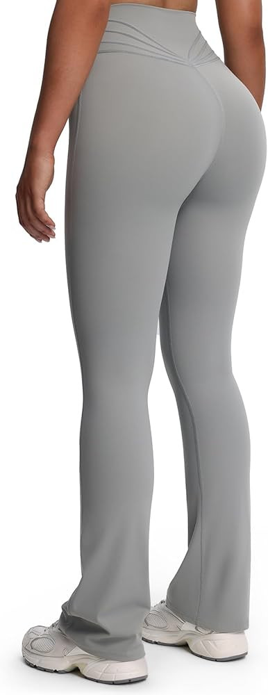 Aoxjox Mini Flare Leggings for Women Trinity Tummy Control High Waisted Wide Leg Yoga Pants 29"/3... | Amazon (US)