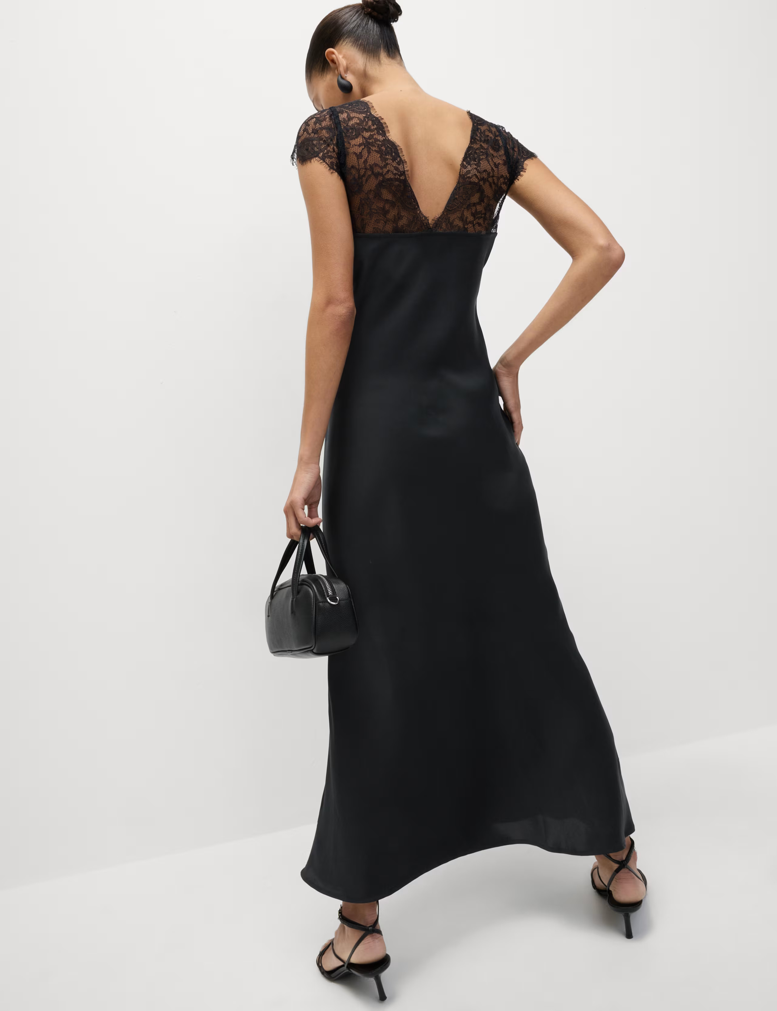 Lace V-Neck Midi Slip Dress | Marks & Spencer (UK)