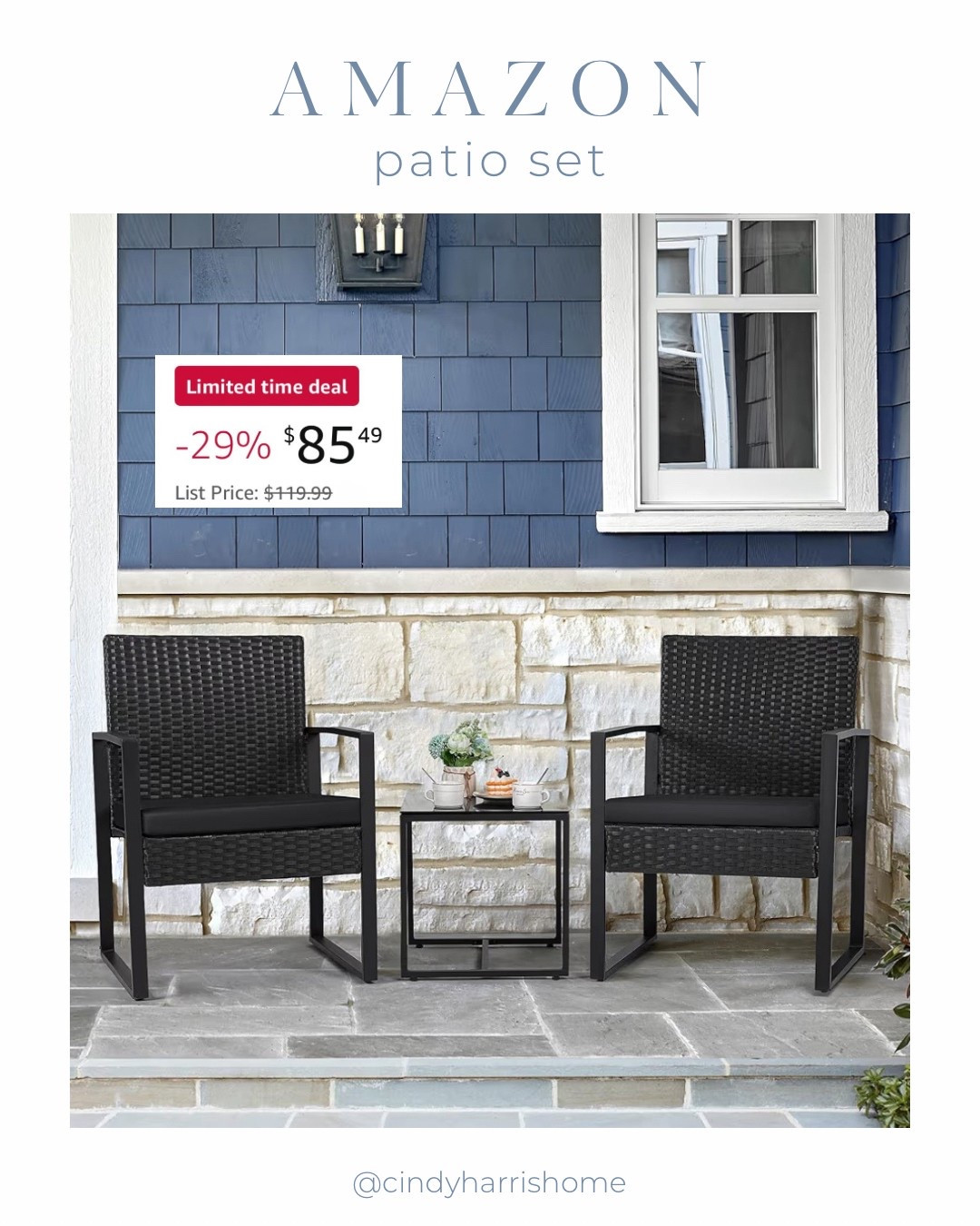 LIMITED TIME DEAL!

Great price on this three-piece patio set from Amazon! Comes with black cushions, red, or white. ♥️

#LTKHome #LTKSaleAlert