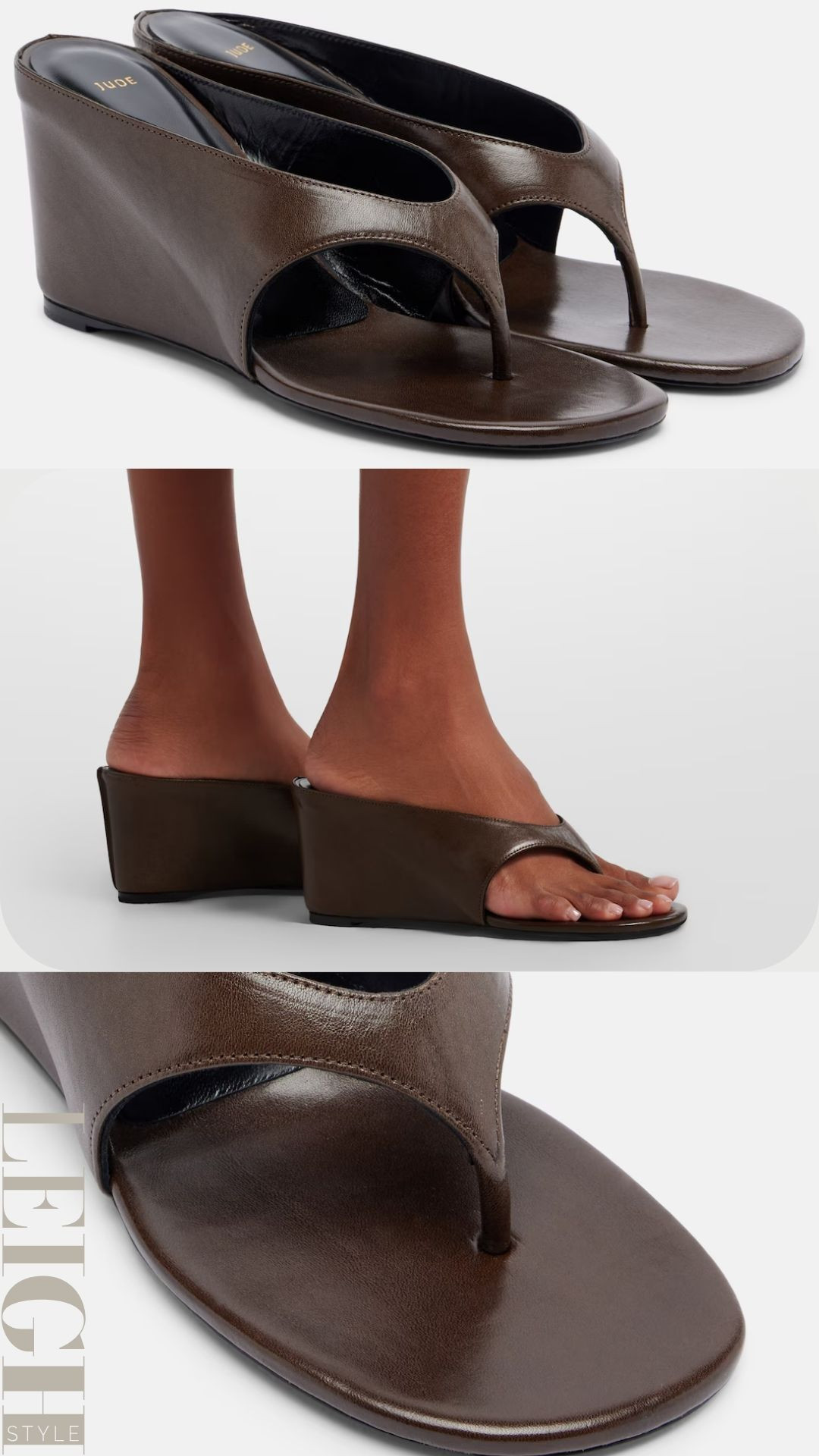 Step into effortless elegance with the JUDE Yaga Leather Wedge Thong Sandals. Crafted from smooth premium leather, these stylish wedge sandals feature a modern thong silhouette, comfortable elevated heel, and sleek minimalist design. Perfect for summer outfits, vacation looks, casual chic styling, or day-to-night wear, these versatile sandals blend comfort with contemporary sophistication. A must-have staple for fashion lovers seeking timeless elevated essentials. 

 #LTKootd #LTKWorkwear #LTKTravel