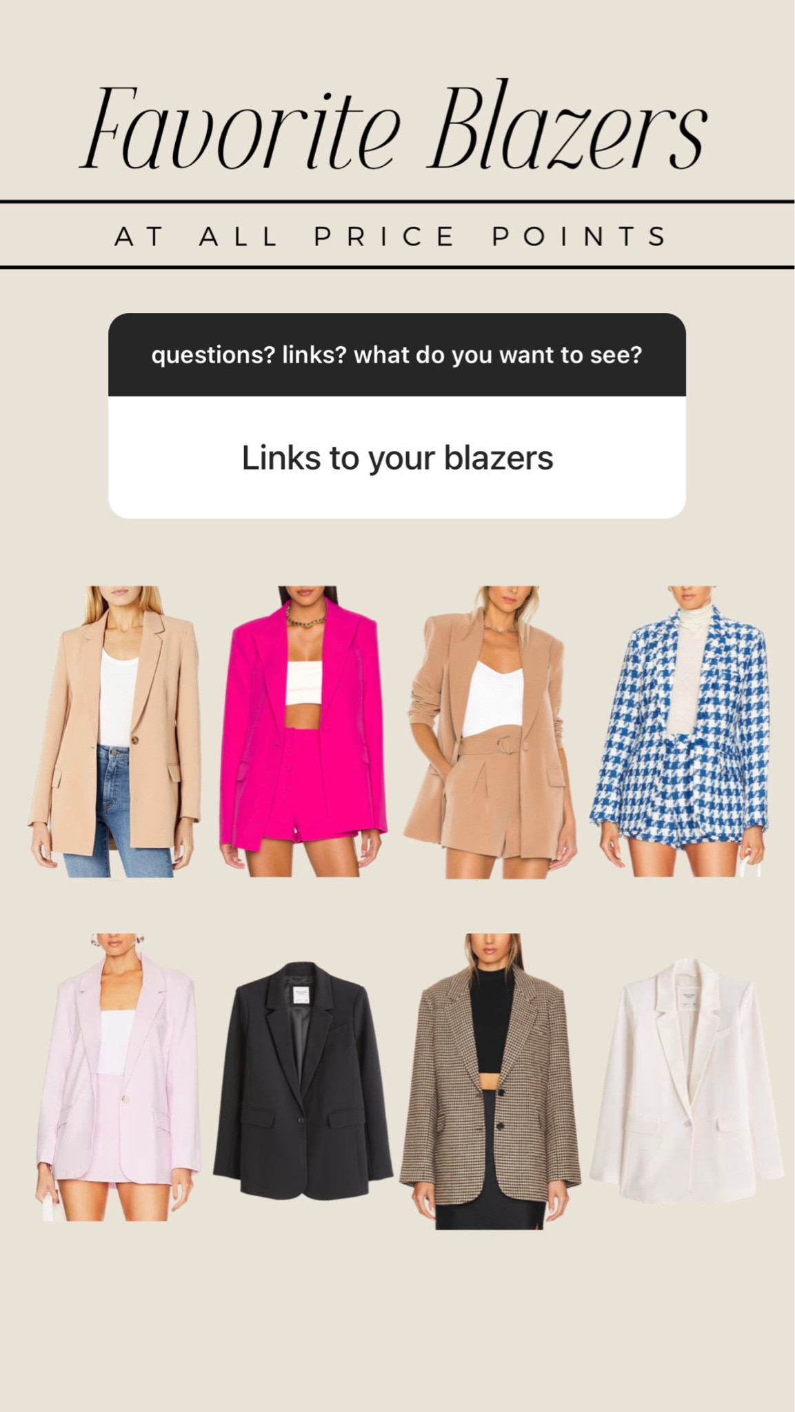 Favorite Blazers! 

#LTKFind #LTKunder50 #LTKunder100
