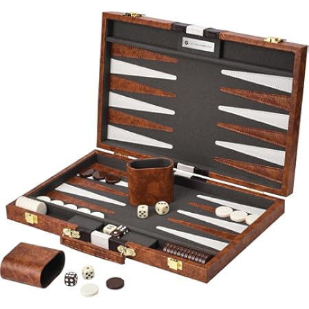 Large Backgammon Sets for Adults - Classic Board Games for 2 Players Adults and Kids - Premium Ba... | Amazon (US)