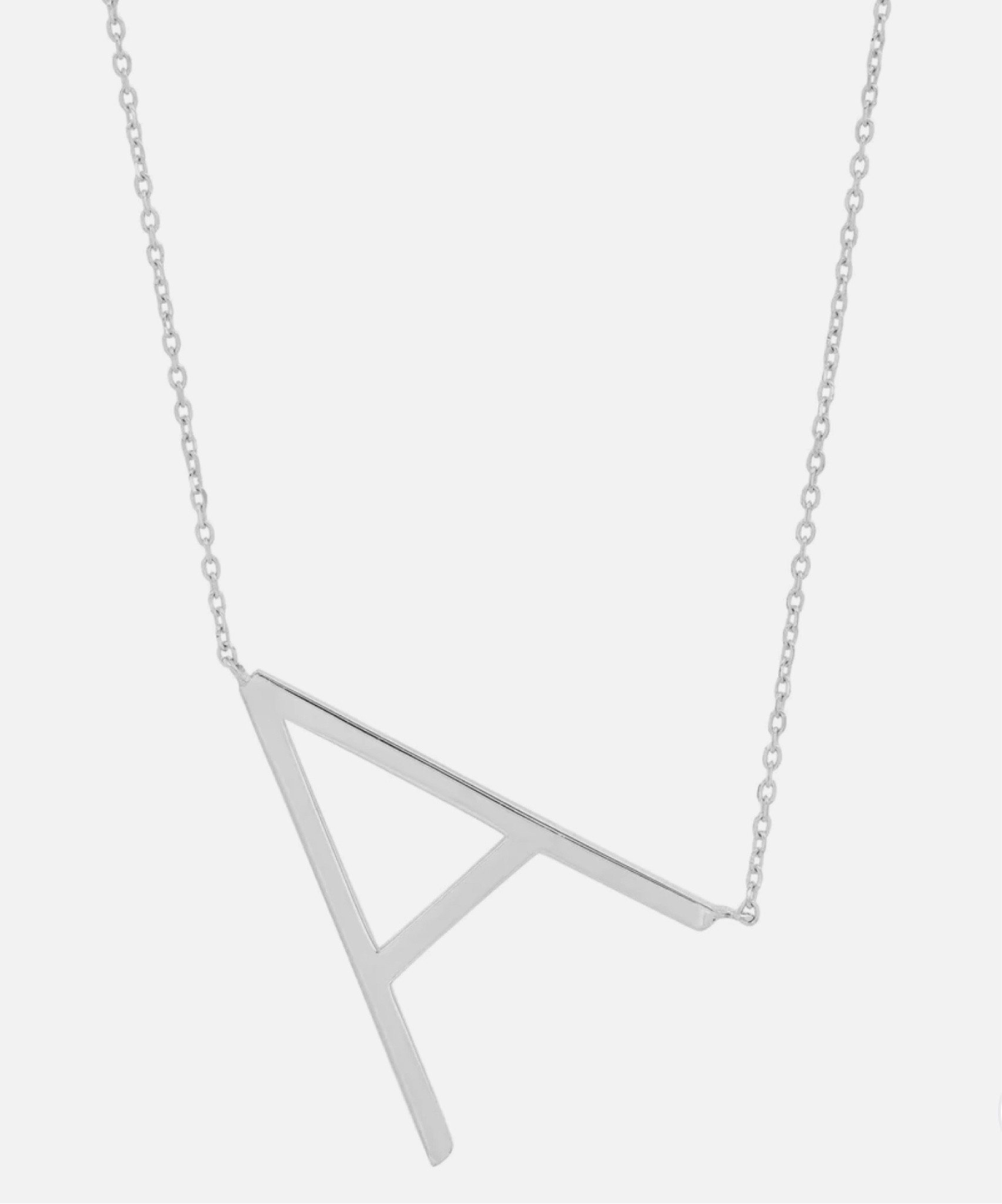 MAX + STONE - Sterling Silver Large Sideways Block Letter Initial with Extendable Cable Chain, 16 in 

#LTKFind #LTKU #LTKGiftGuide
