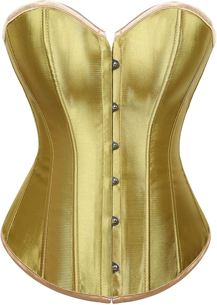 Kranchungel Corset Tops for Women: Plus Size Renaissance Corset - Lace up Bustier Overbust Hallow... | Amazon (US)