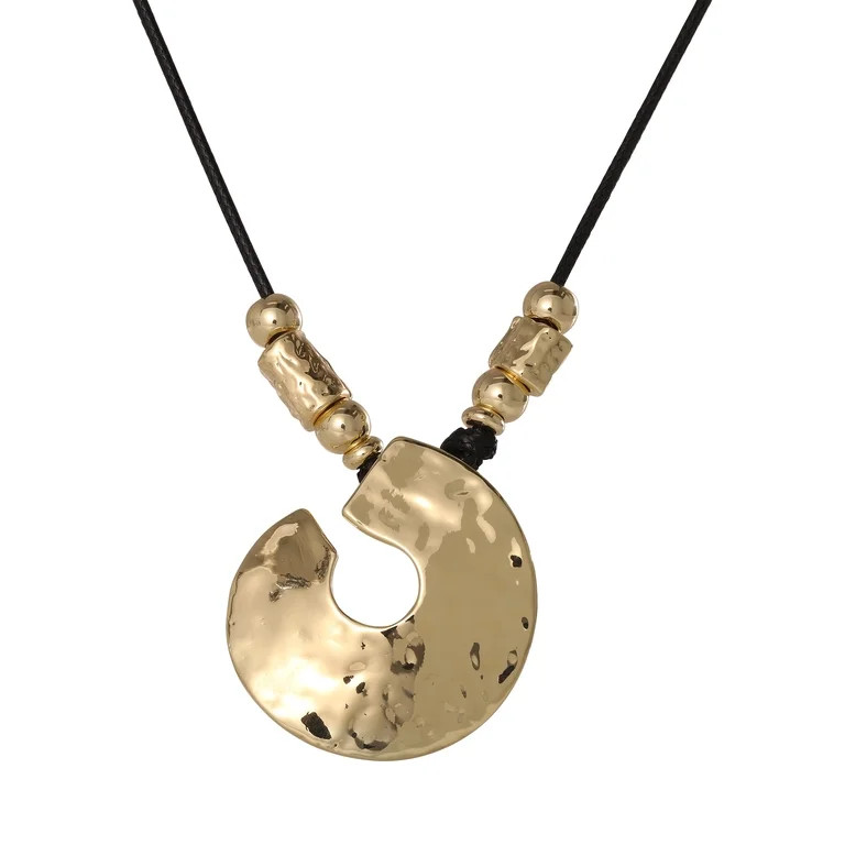 Jessica Simpson Women's Disc Pendant Necklace, 20" + 3" Extender | Walmart (US)