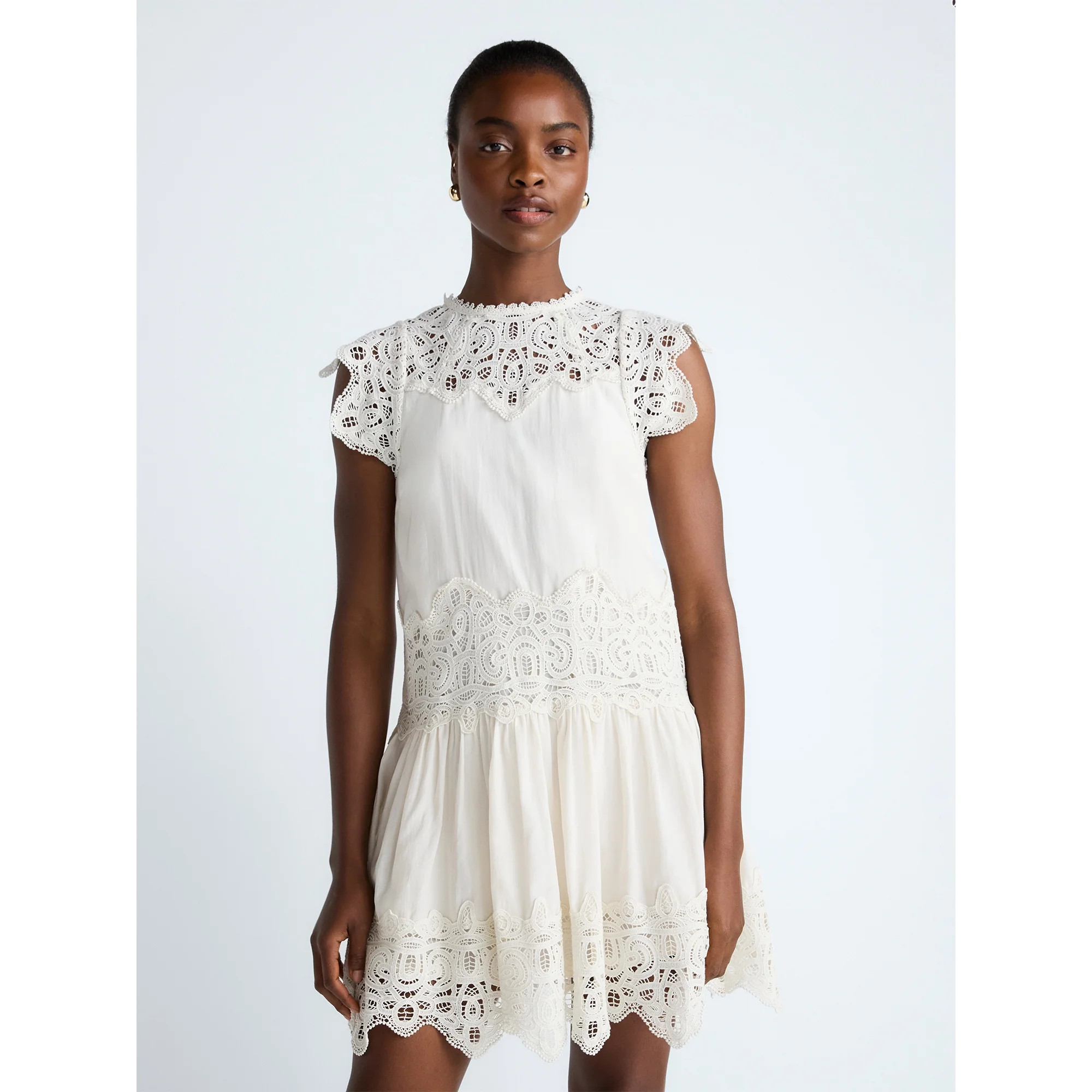 Scoop Women's and Women's Plus Crochet Mini Dress, Sizes XS-4X - Walmart.com | Walmart (US)