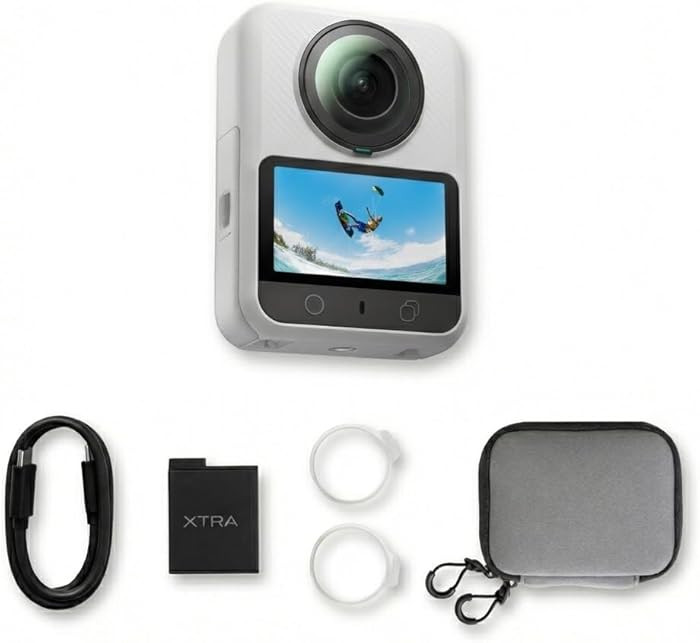 Xtra 360 Camera, 8K Panoramic Video, 1-Inch Sensor Equivalent, 100MP High Resolution, Waterproof ... | Amazon (US)