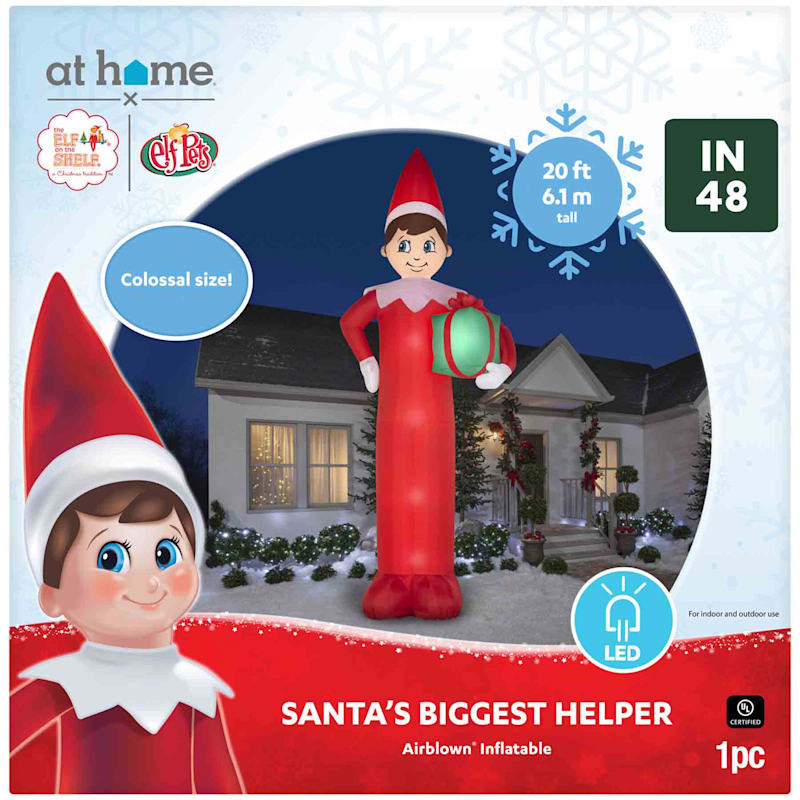 Elf on the Shelf Inflatable Colossal Scout the Elf, 20' | At Home