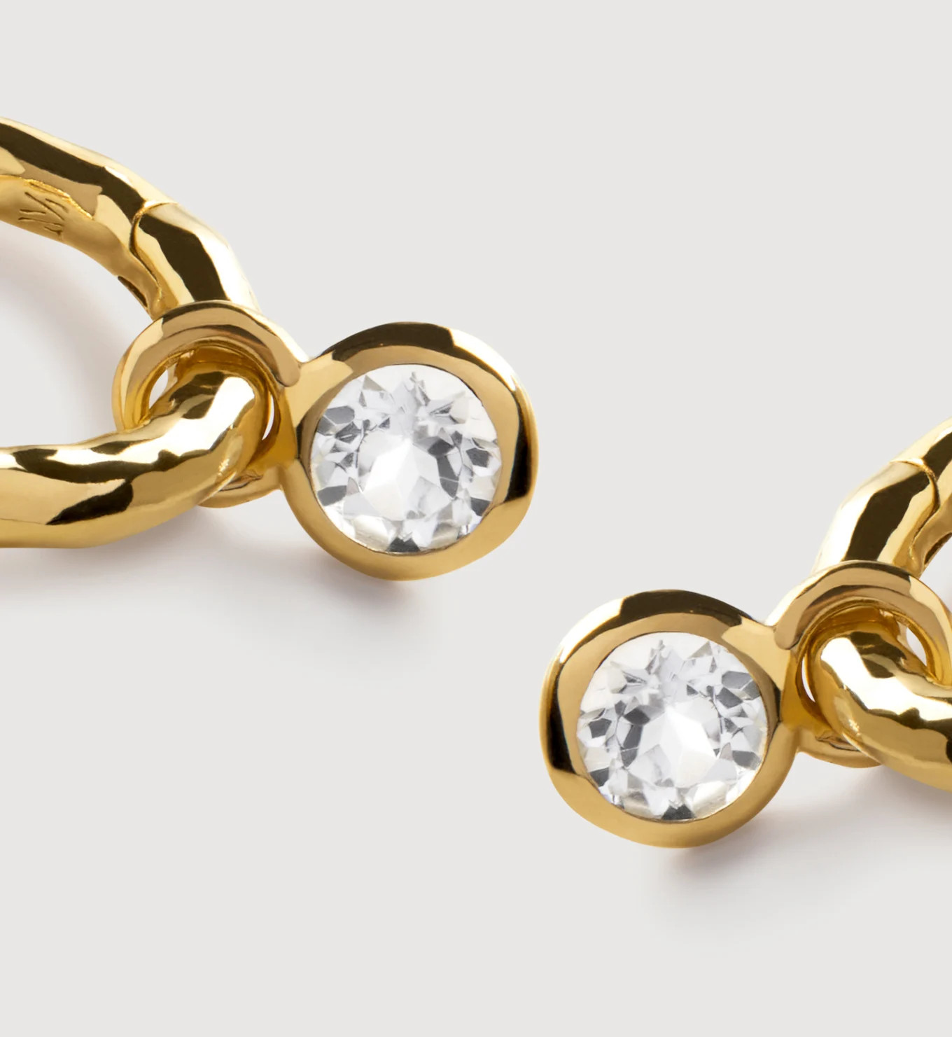 Mini Gemstone Huggie Earrings | Monica Vinader (Global)