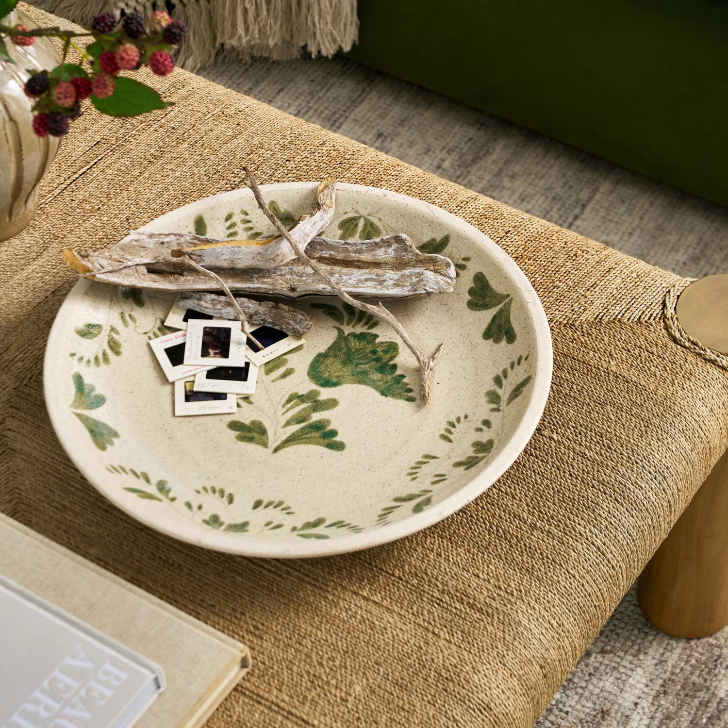 Caroline Oversized Hand-Painted Plate | Magnolia