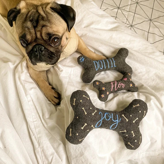 New Puppy Gift Personalized Dog Toy with Embroidered name | Etsy | Etsy (US)