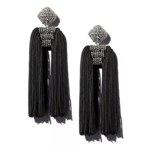 Sachin + Babi Black Tassel Earrings | Poshmark