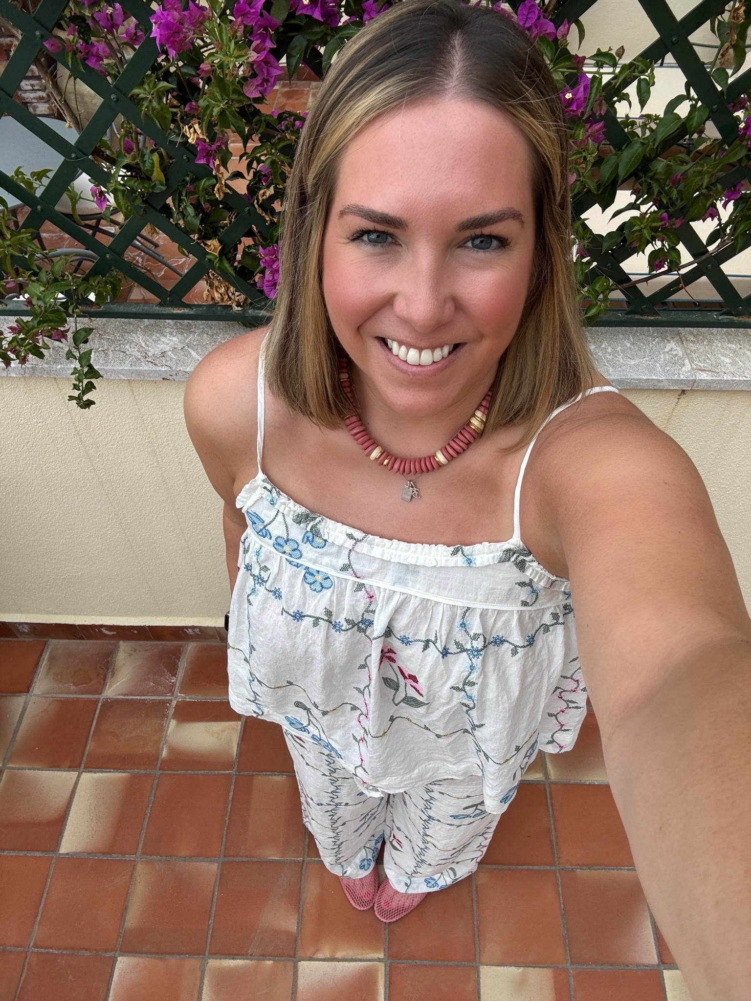 Threw this new target set in my bag last minute and I’m so glad I did. The colors and embroidery are so fun! It was great for a cooler night. I threw on a sweater to stay warm. I love matching sets so much because they instantly make your look elevated. I’ll be wearing this all summer long. Target’s clothes have been amazing lately!

#LTKootd #LTKMidsize #LTKTravel