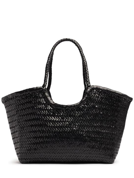 Big Nantucket woven leather basket bag | Luisaviaroma