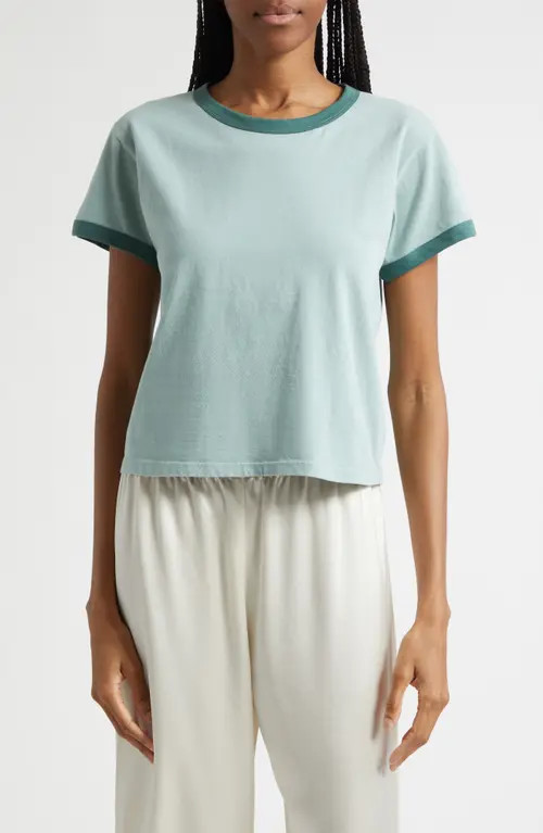 LESET Margo Ringer T-Shirt in Eucalyptus/basil at Nordstrom, Size Large | Nordstrom