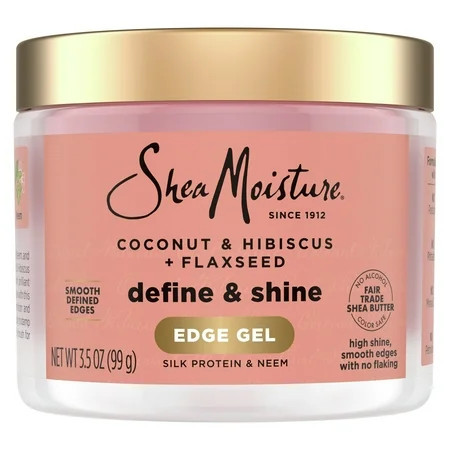 Shea Moisture Define & Shine Edge Gel + Flaxseed Coconut & Hibiscus, 3.5 oz | Walmart (US)