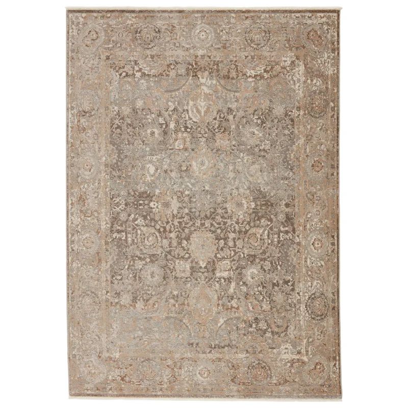 Clint Power Loom Dark Taupe Rug | Wayfair North America