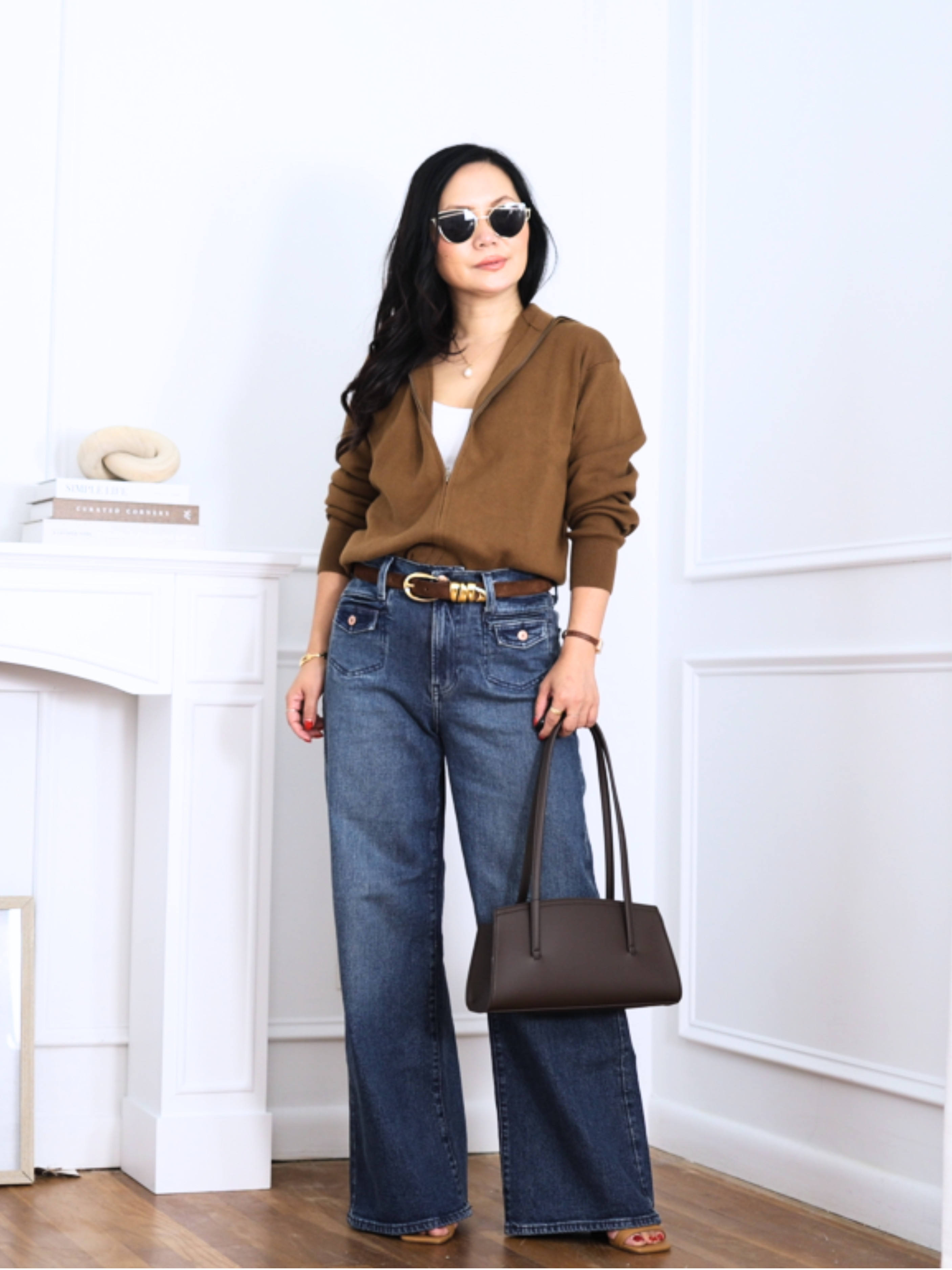 I’ve been reaching for this UNIQLO sweater nonstop. The fit is so flattering and it’s one of those pieces that goes with practically everything. I’m wearing size XS. Wearing with Gap wide leg jeans. 

 #LTKSeasonal #LTKOver40 #LTKPetite