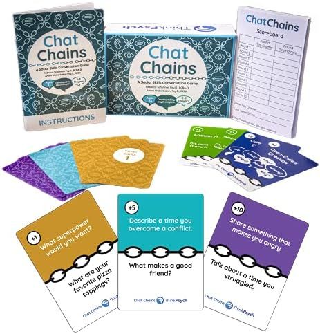 Chat Chains: Social Emotional Learning & Social Skills Games for Kids Ages 8+, Family Game Night ... | Amazon (US)