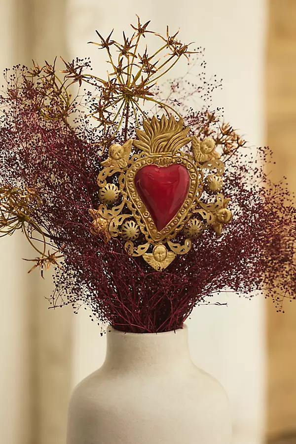 Filigree Heart Medallion Stake | Anthropologie (US)