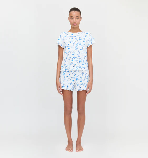 The Nina Pajama Set - Blue Botanical | Hill House Home US