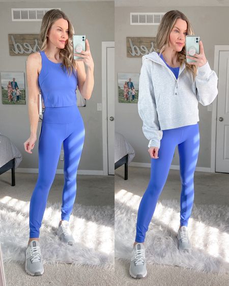 Lululemon Matching Set:
Wunder Tights & Invigorate Tank Top
with Lulu Scuba Half-Zip Hoodie
I linked some Amazon dupes! Read my product reviews on the items below for more sizing info.
(I am 5’1” wearing 25” leggings but I linked the 28” option too)
#heliotrope

#LTKfit #LTKunder100 #LTKstyletip