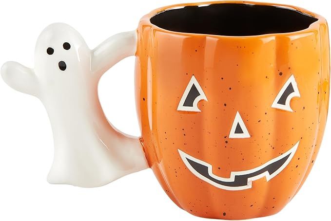 Mud Pie Glow In The Dark Mug, Pumpkin, 16oz | Amazon (US)