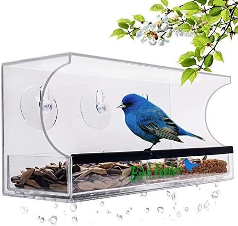 YestBuy Window Bird Feeder, Acrylic Bird Feeder - Bird Feeders for Outside Clear Bird Feeder for ... | Amazon (CA)