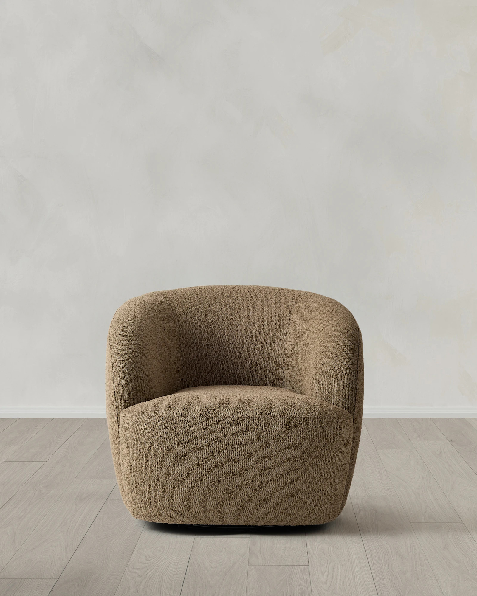 Quince | Performance Boucle Swivel Chair in Ivory, Polyester | Quince