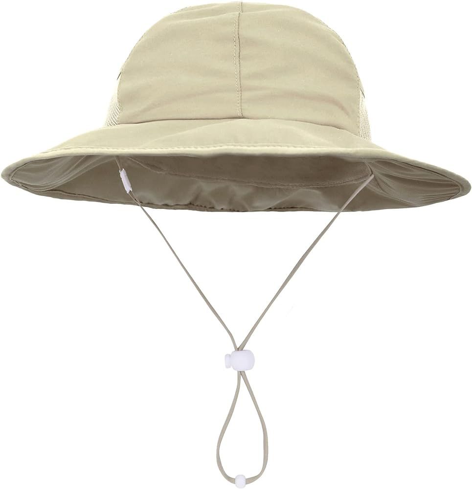 SimpliKids Sun Hat Baby Toddler Kids 50+ UPF Sun Protective Wide Brim Bucket Hat | Amazon (US)