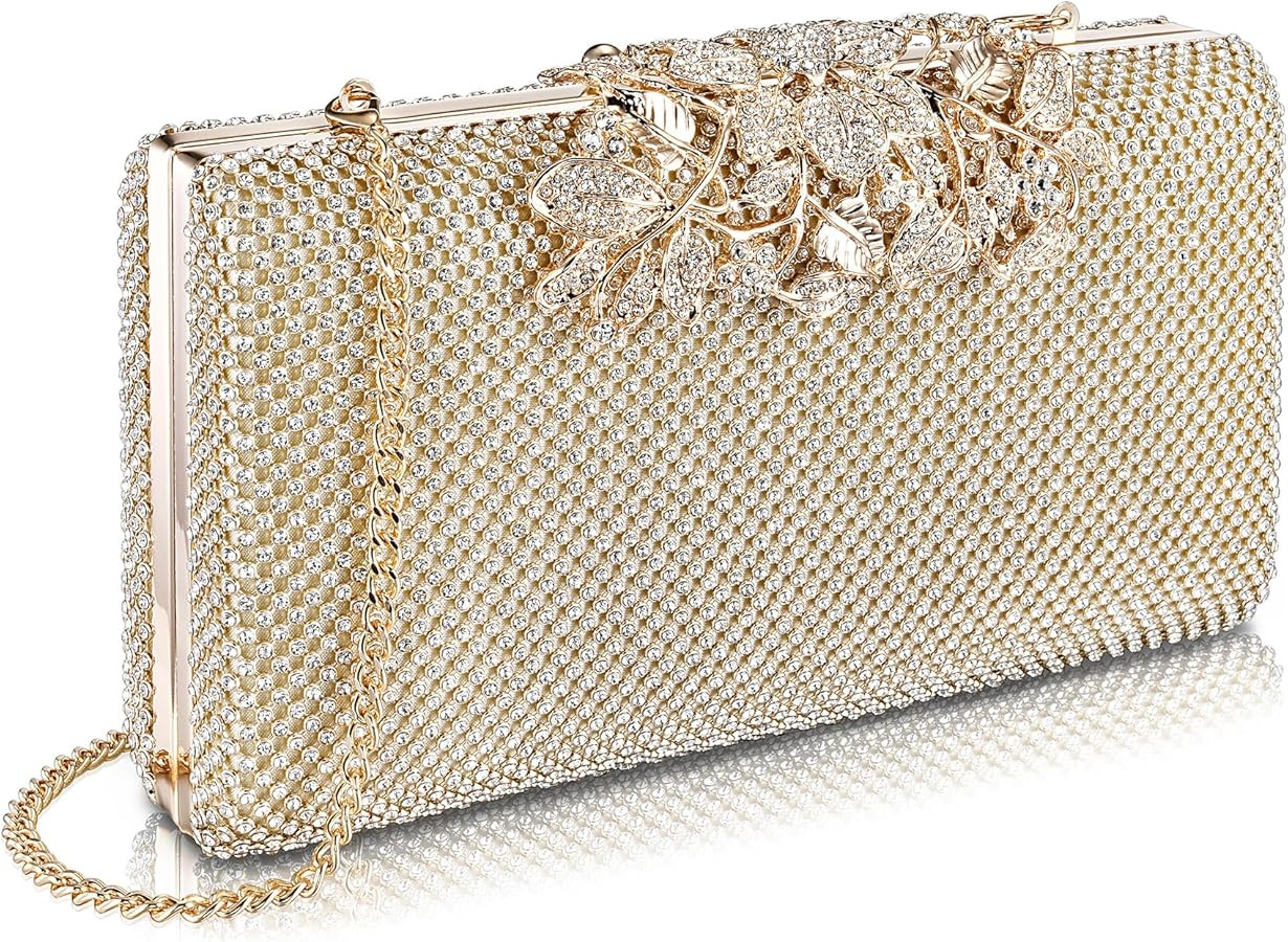 Evening Handbags Sparkly Party Bags Wedding Guest Clutch Purses for Women Formal | Amazon (US)