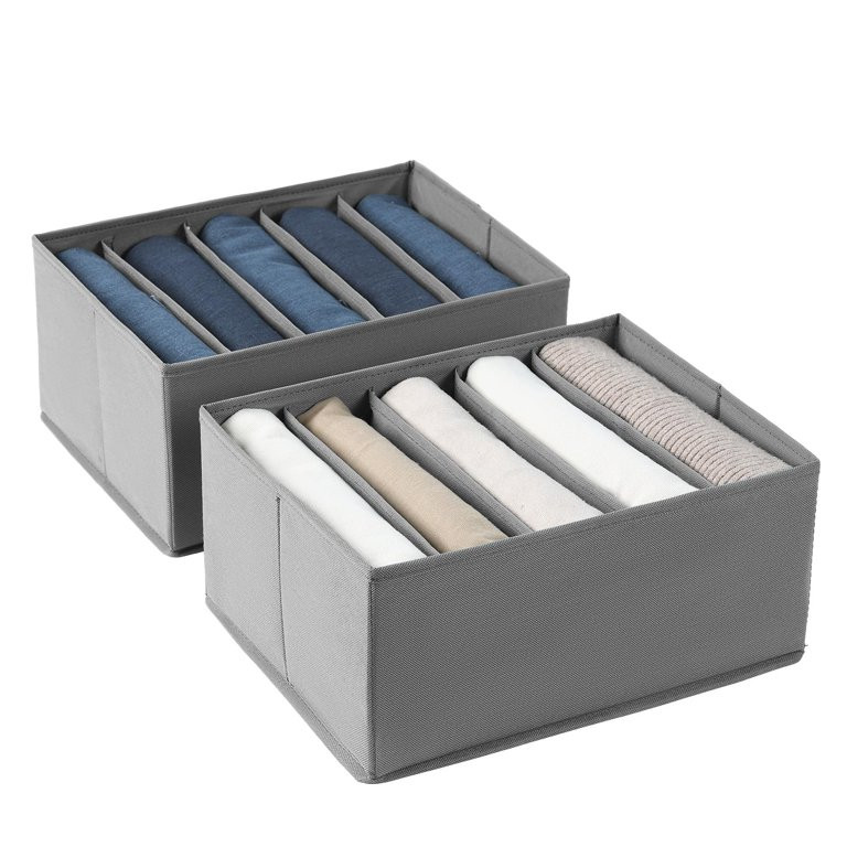 DIMJ Jeans Organizer for EC36&nbsp;Closet, Wardrobe Clothes Organizer Sweater Storage, 5-Cell Pan... | Walmart (US)