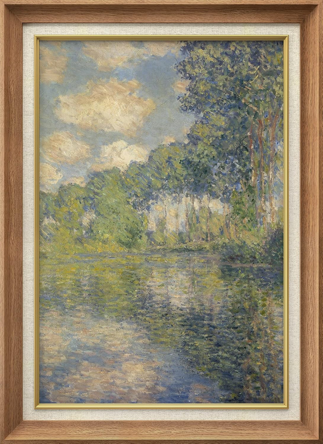 SIGNWIN Premium Framed Wall Art Poplar Trees on The Epte by Claude Monet Historic Classical Illus... | Amazon (US)