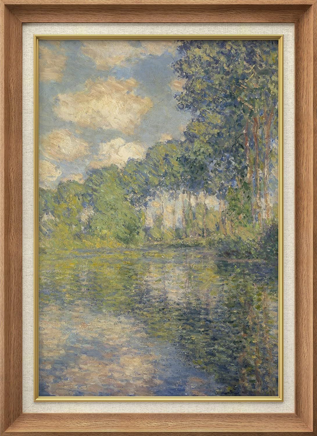 SIGNWIN Premium Framed Wall Art Poplar Trees on The Epte by Claude Monet Historic Classical Illus... | Amazon (US)