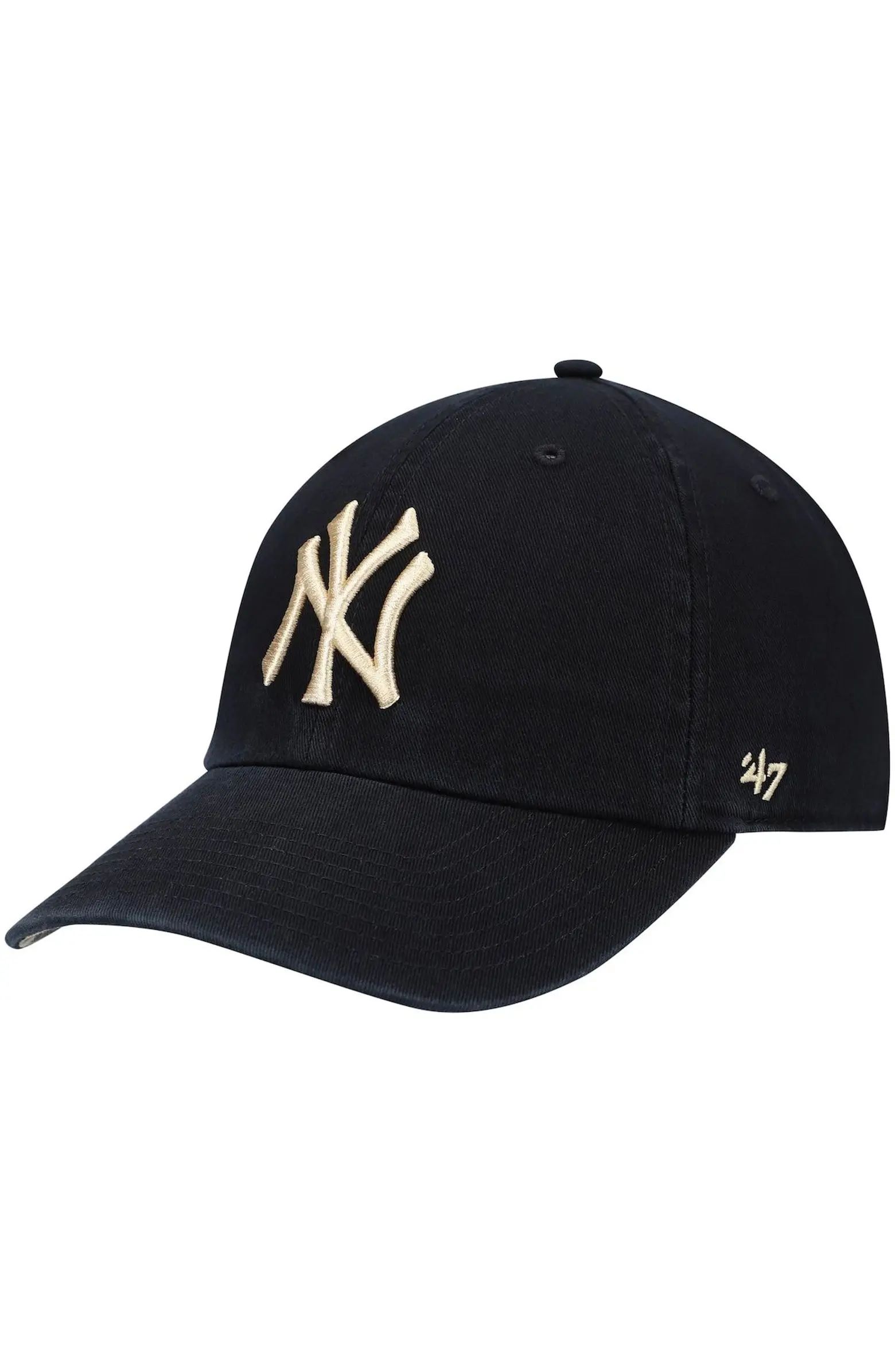 Women's '47 Black New York Yankees Bagheera Cheetah Undervisor Clean Up Adjustable Hat | Nordstrom
