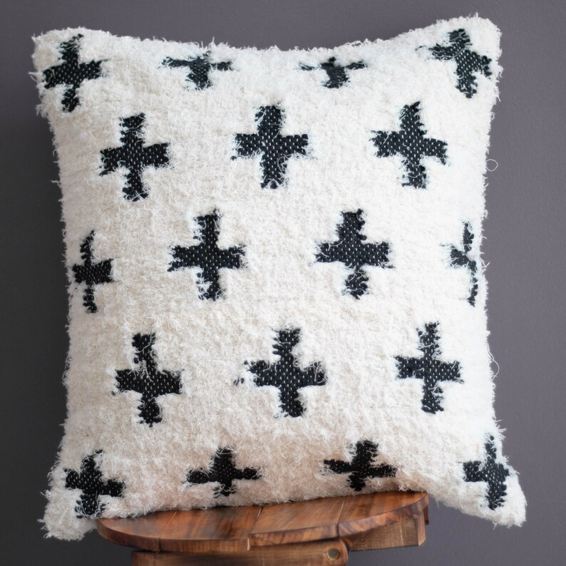 Swiss Cross Pillow Cover |  Throw Cushion Cover | White Fluffy Cushion Cover - Decorative Pillow ... | Etsy (US)