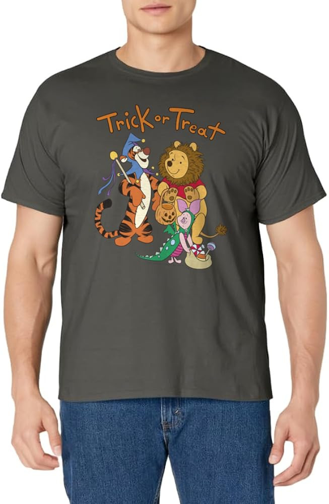 Disney Winnie The Pooh Halloween Group Shot Trick Or Treat T-Shirt | Amazon (US)