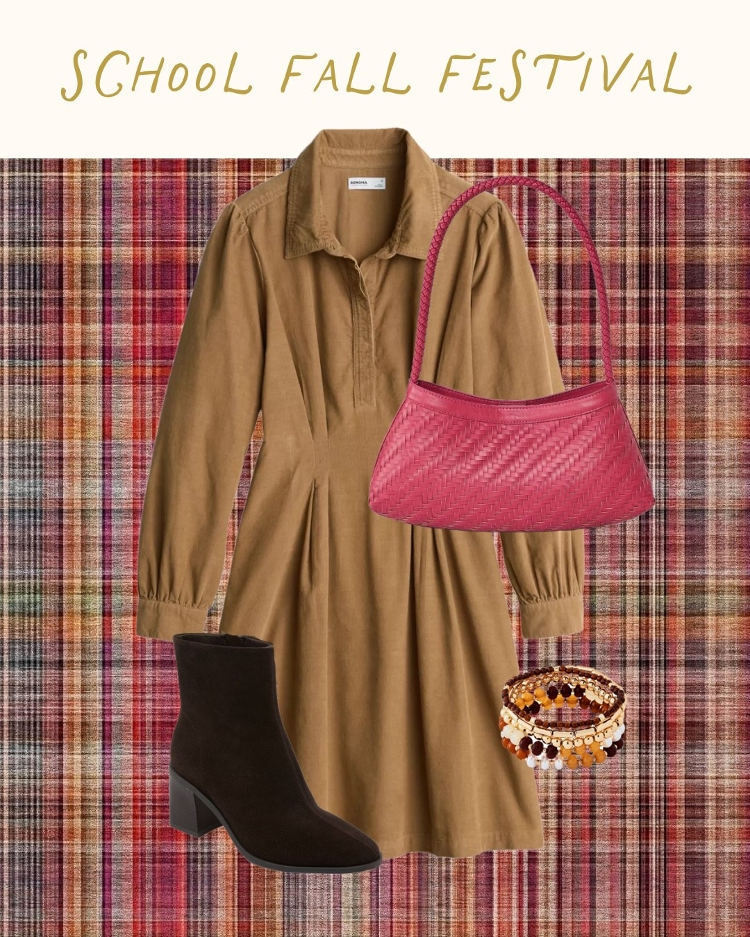 It’s that time of the year again, and this outfit is both cute and comfortable! Love adding  pop of color with the purse. 🩷

#LTKootd #LTKSeasonal #LTKgrwm