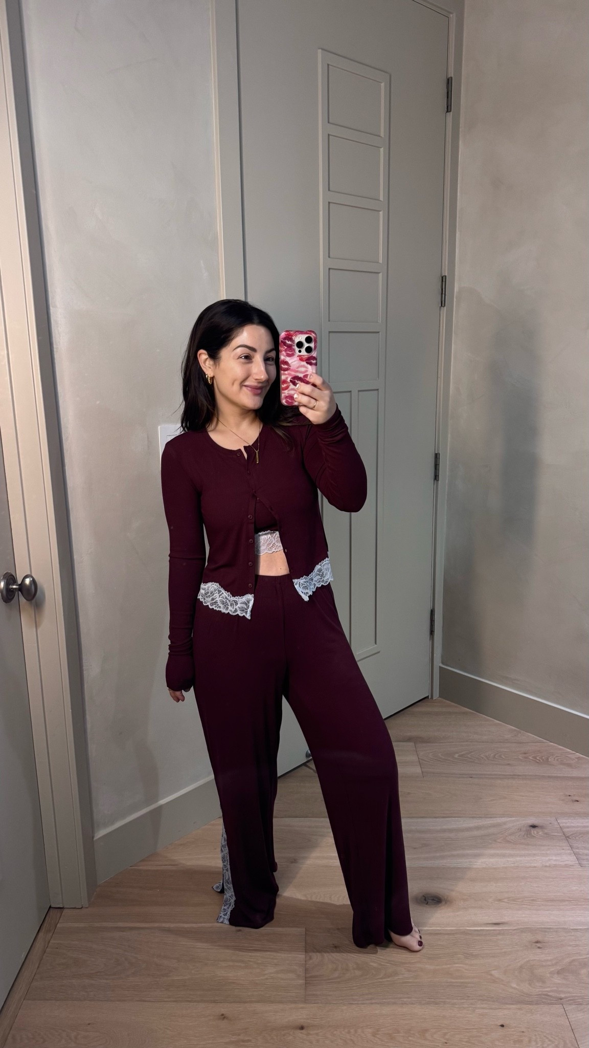 CUTEST PAJAMA SET ON SALE!! 
Top size small
Bra size small (runs slightly small)
Pants size XS short (run slightly big so size down, very stretchy)

#LTKPetite #LTKdayinmylife #LTKmorningroutine