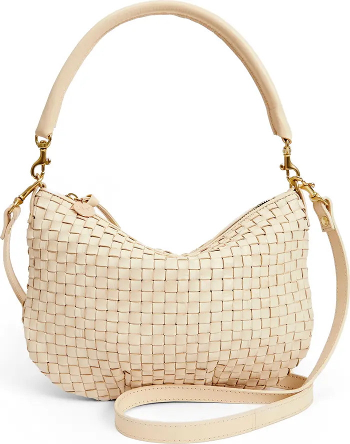 Clare V. Petit Moyen Woven Leather Messenger Bag | Nordstrom | Nordstrom